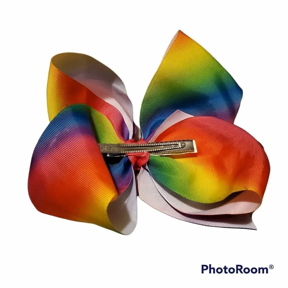 GIRLS Rainbow Hair Bow